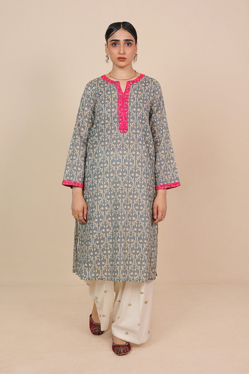 Dhakai A-line Kurta