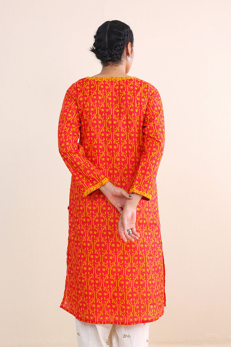 Dhakai A-line Kurta