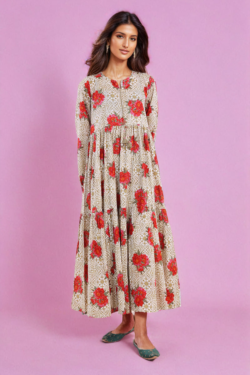Tilework Dress