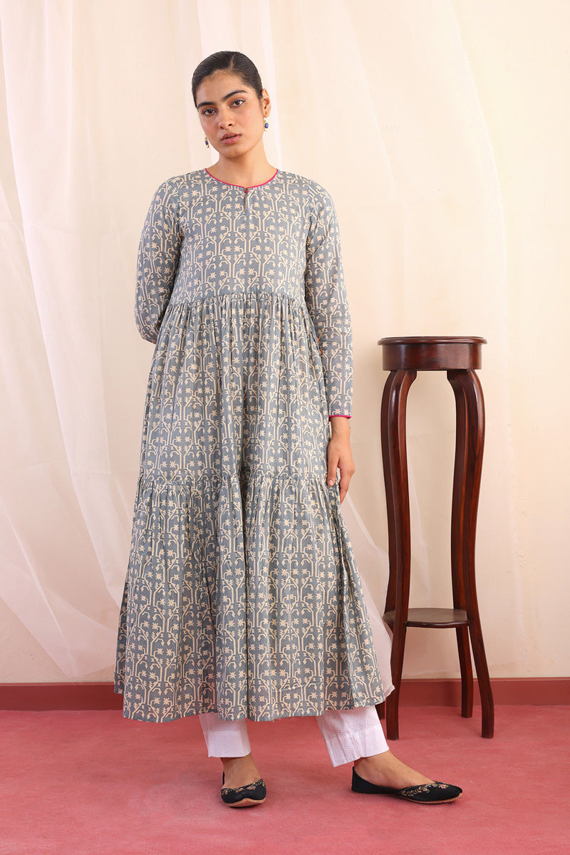 Dhakai Tiered Dress