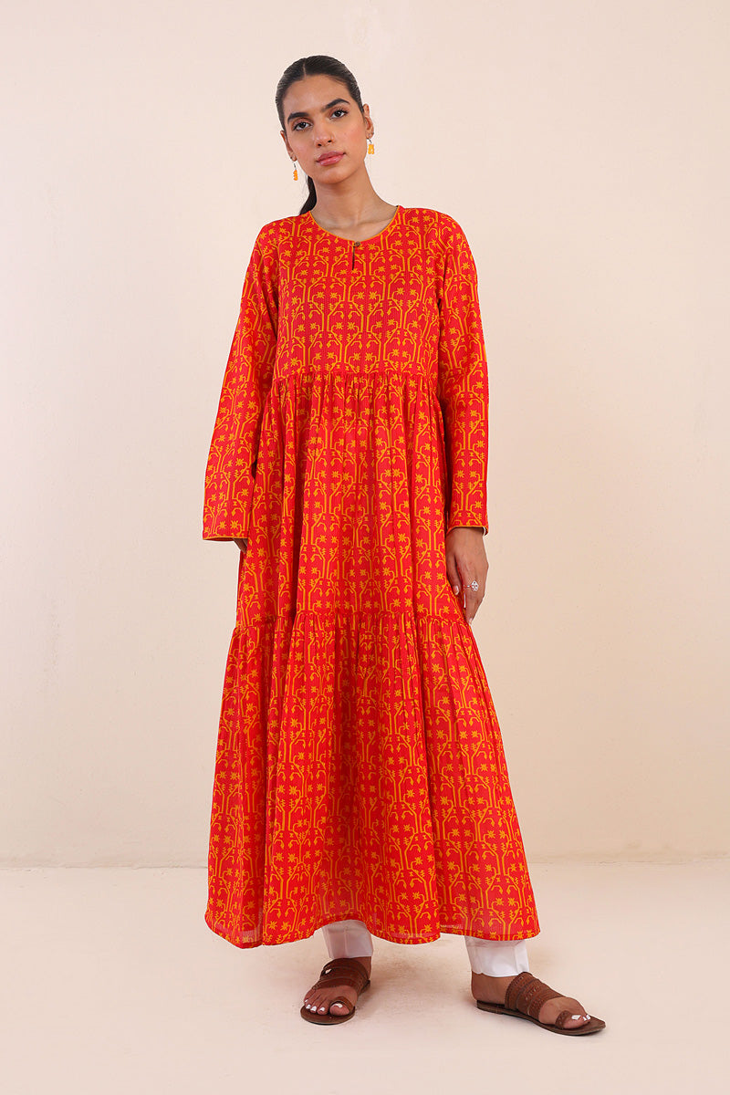 Dhakai Tiered Dress