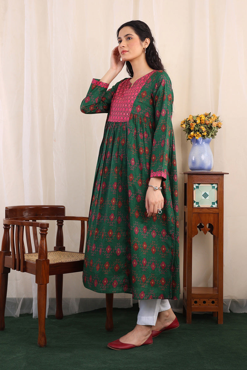 Phulkari Flared Shirt