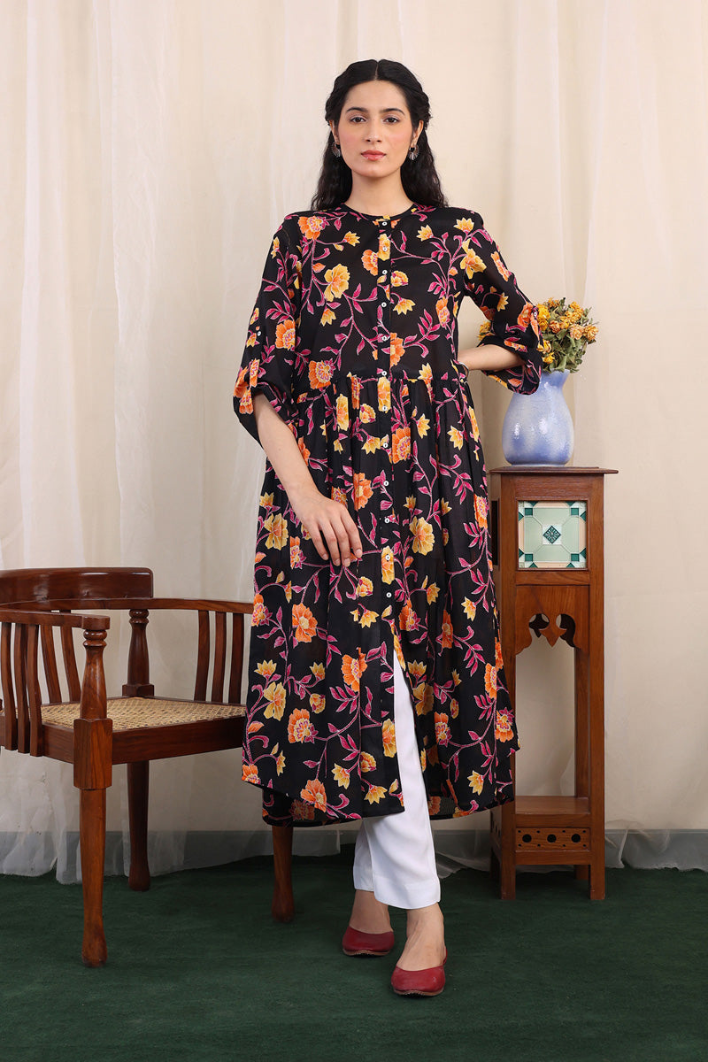 Thai Batik Printed Dress