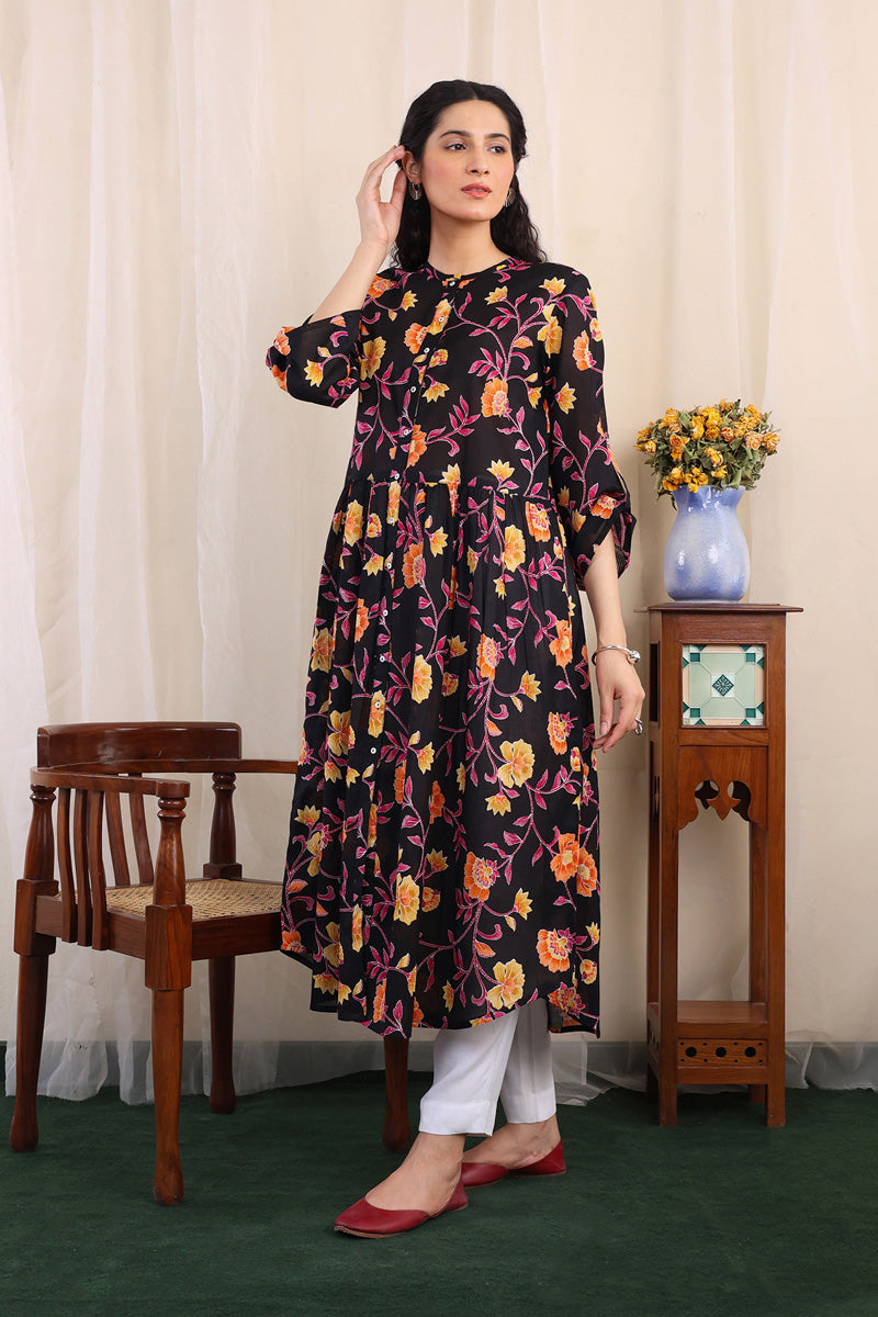 Thai Batik Printed Dress