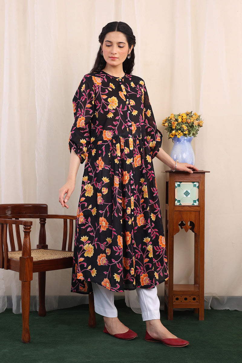 Thai Batik Printed Dress