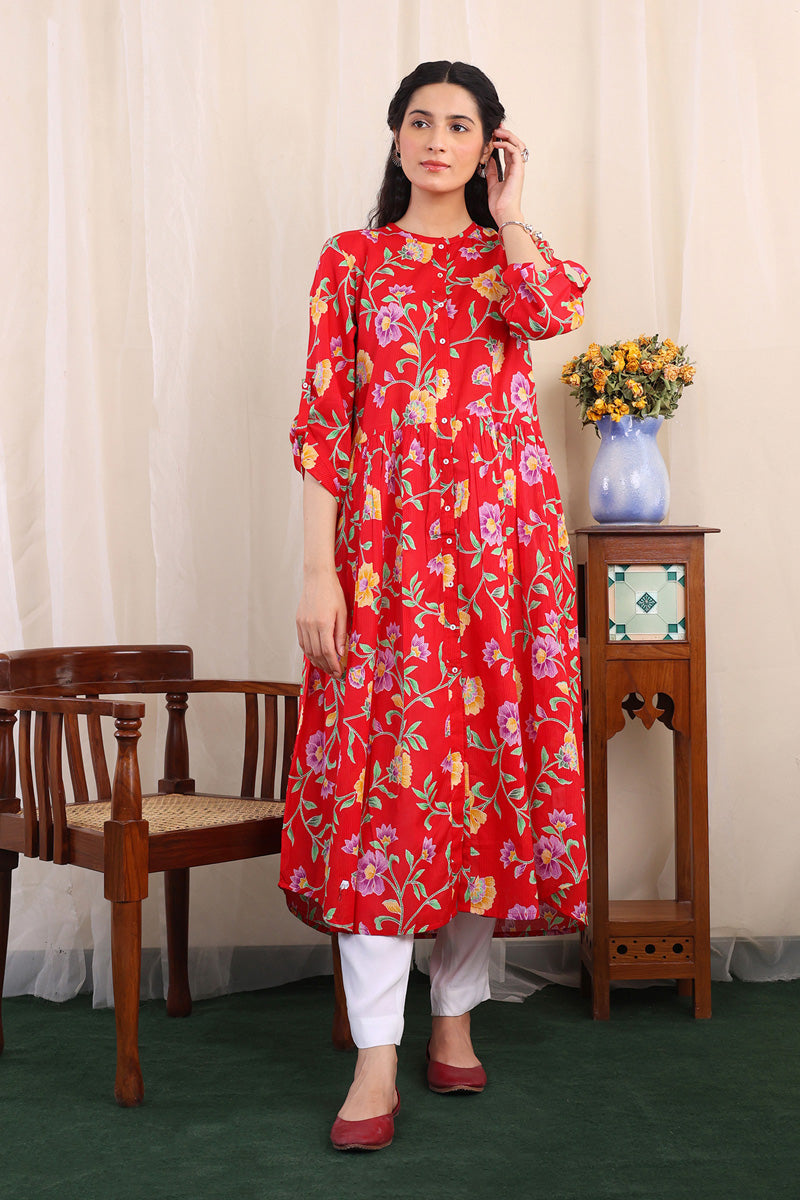 Thai Batik Printed Dress