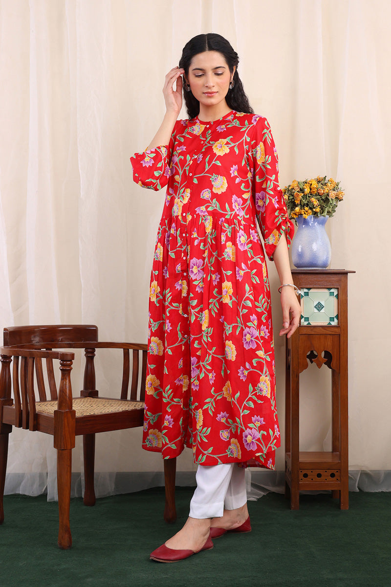 Thai Batik Printed Dress