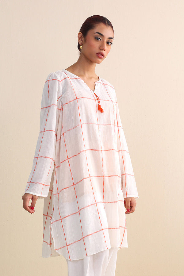 Shatranj Crinkled Kurta