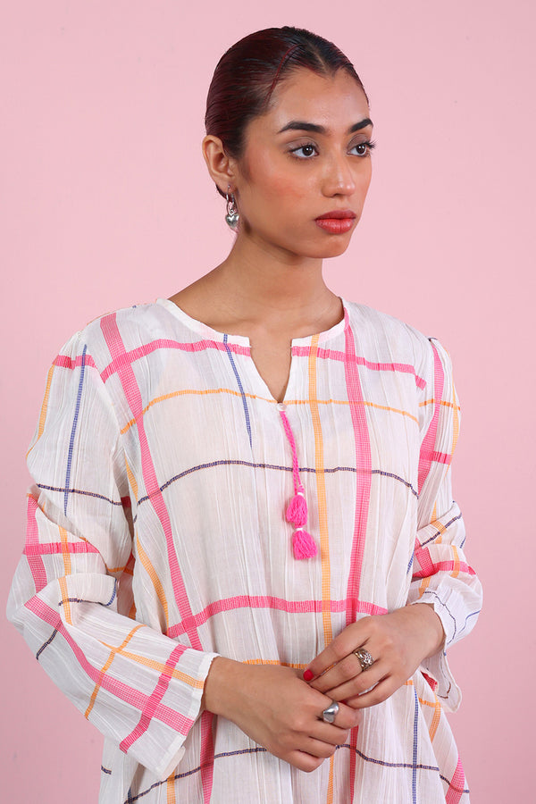 Shatranj Crinkled Kurta