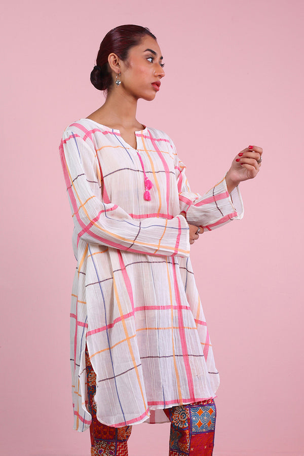 Shatranj Crinkled Kurta