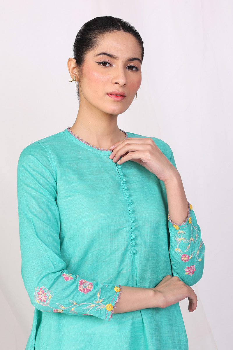 Sunehri Phool Embroidered Shirt