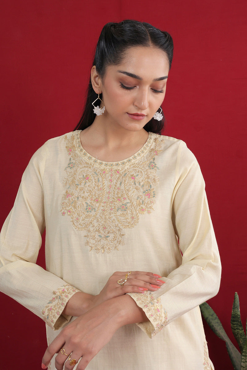 Shehzaadi Embroidered Kurti