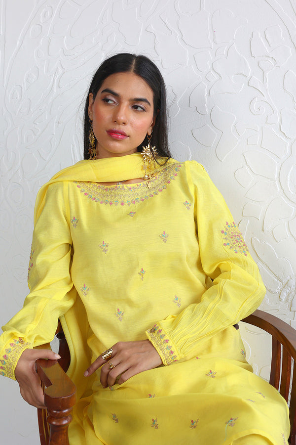 Shehzaadi Embroidered 3- Piece Suit