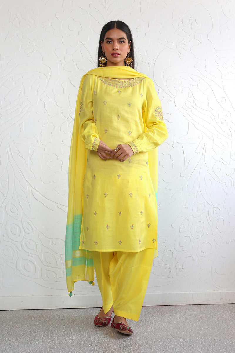 Shehzaadi Embroidered 3- Piece Suit