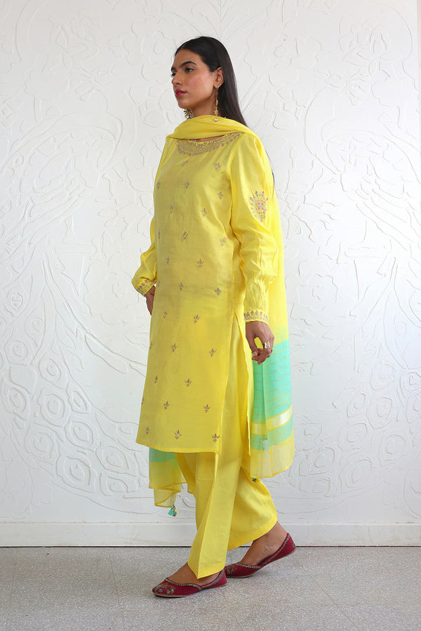 Shehzaadi Embroidered 3- Piece Suit