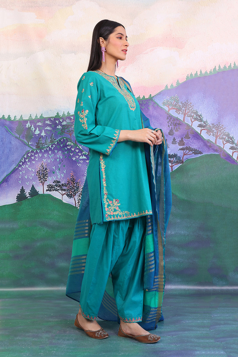Aik Rang Embroidered Suit