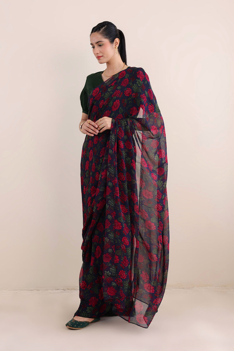 Gulaab Jaal Printed Sari