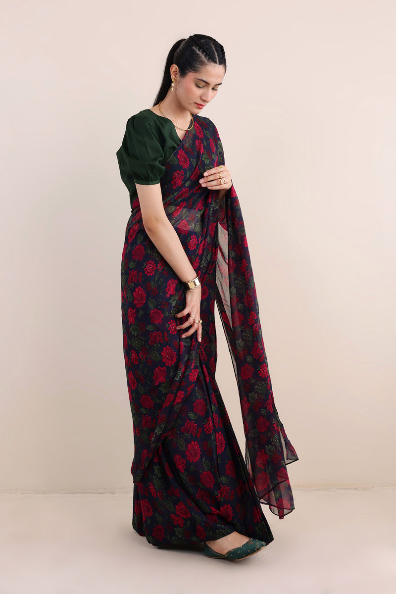 Gulaab Jaal Printed Sari