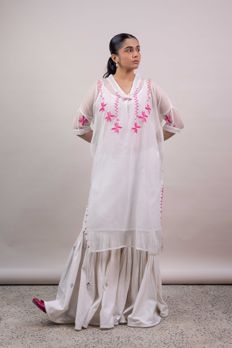 Phool Kahani Embroidered Shirt