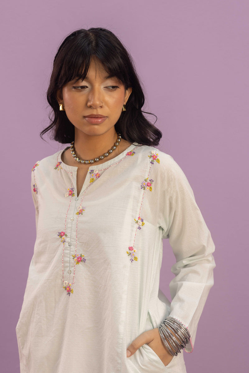 Spring Florets Lustrous Kurta