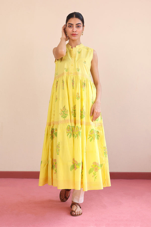 Tropic Splendour Tiered Dress