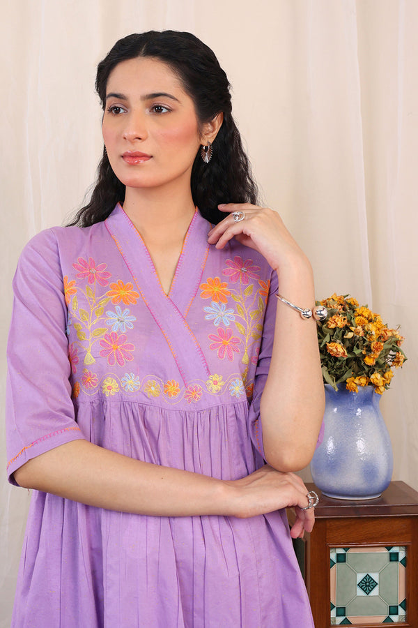 Sundara Embroidered Flared Dress