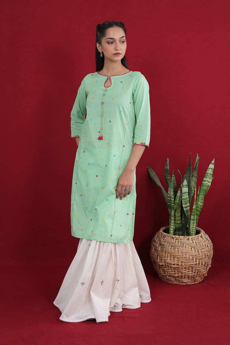 Women-Stitched-Green-Hearty-Sundara-Lawn-Shirt