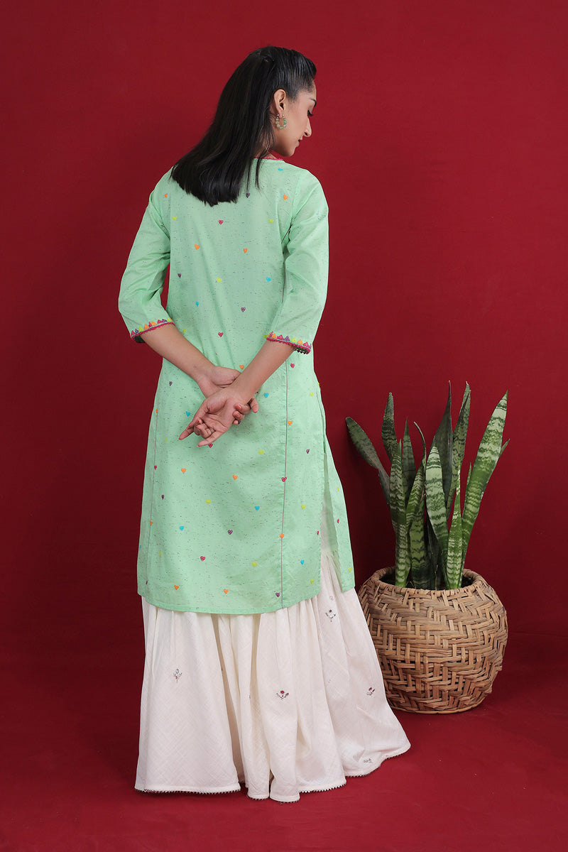 Women-Stitched-Green-Hearty-Sundara-Lawn-Shirt