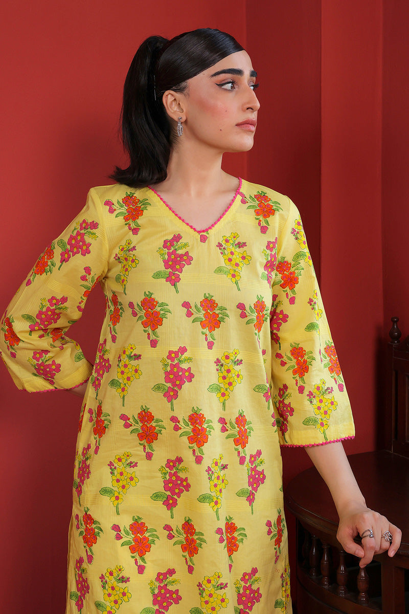 Tropic Splendour Handblocked Kurta