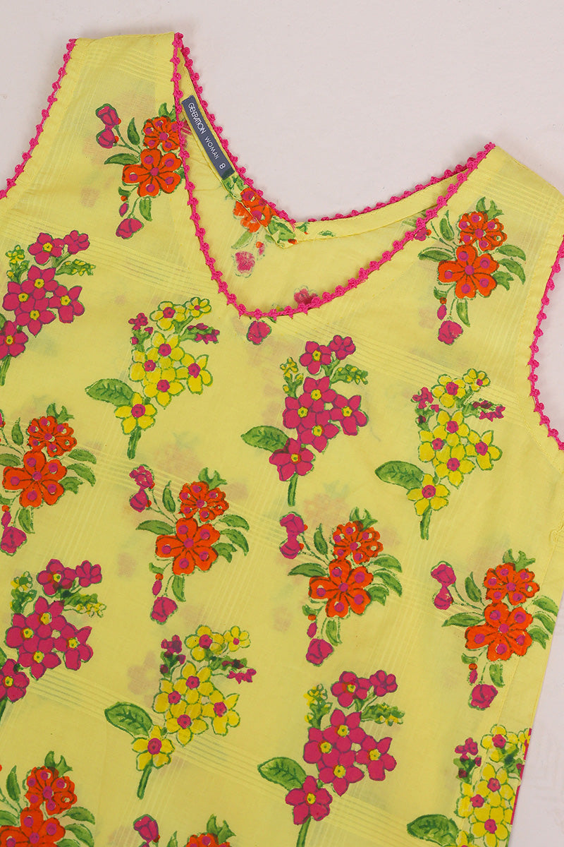 Tropic Splendour Handblock Printed Kurta