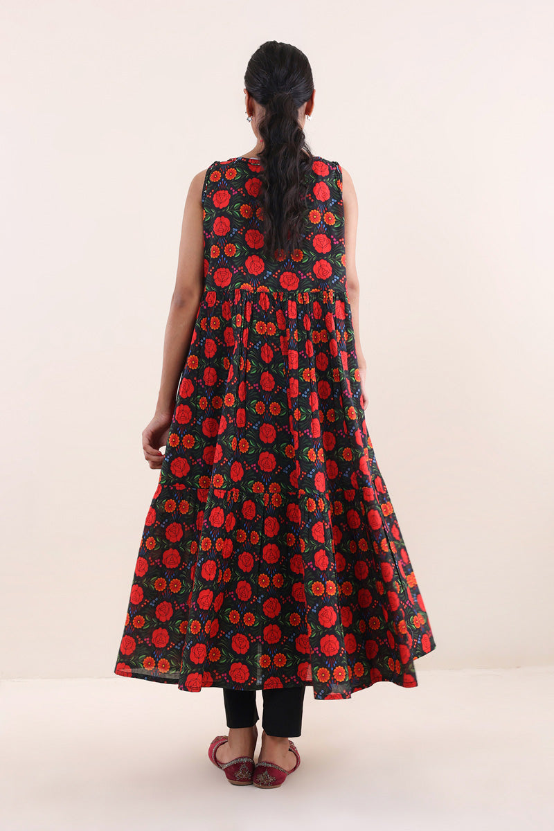 Kitsch Tales Flared Sleeveless Dress