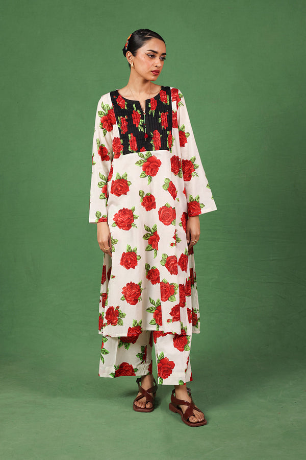 Pleated Rosa Duo