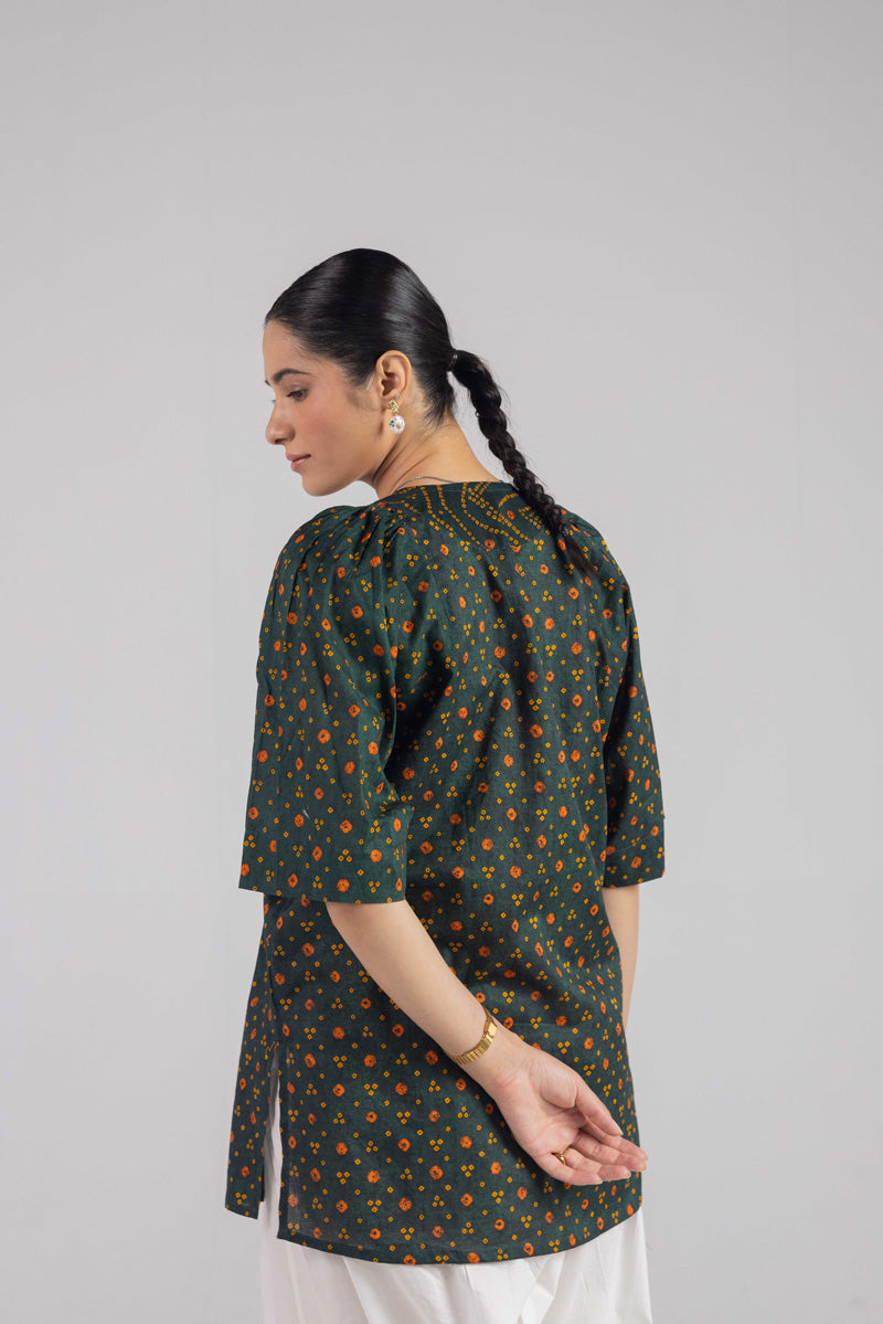 Printed Bandhani Bliss Top