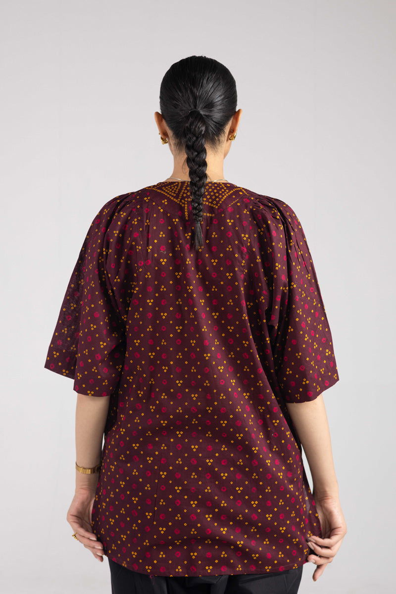 Printed Bandhani Bliss Top