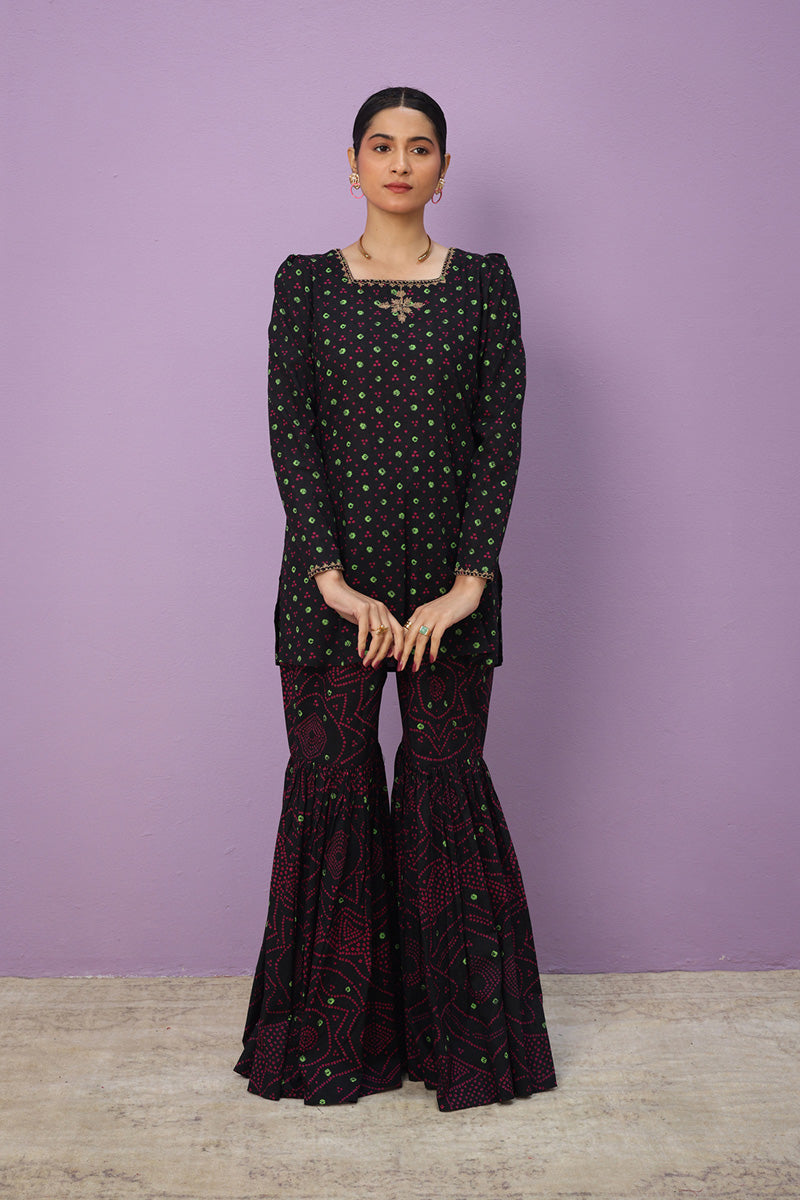 Bandhani Bliss Gharara Set