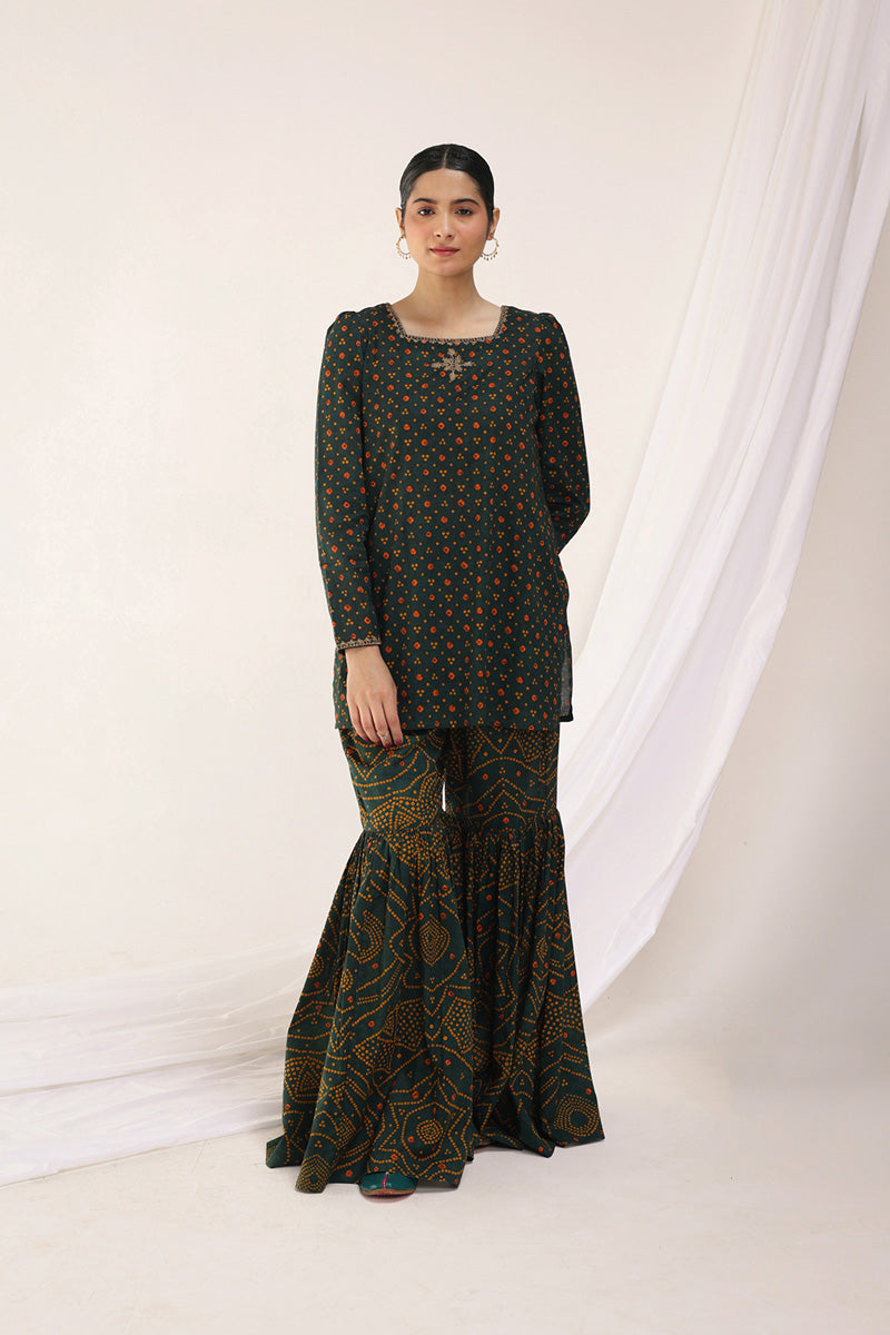 Bandhani Bliss Gharara Set