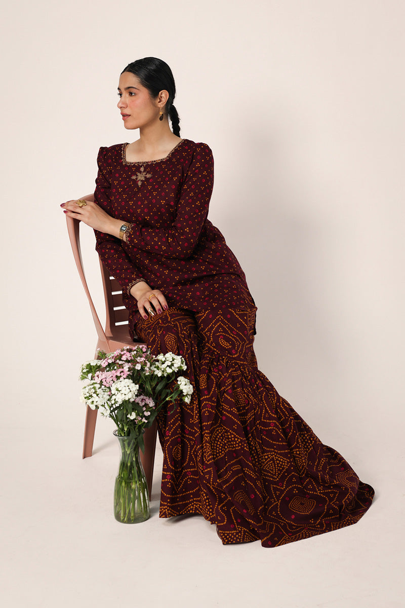 Bandhani Bliss Gharara Set