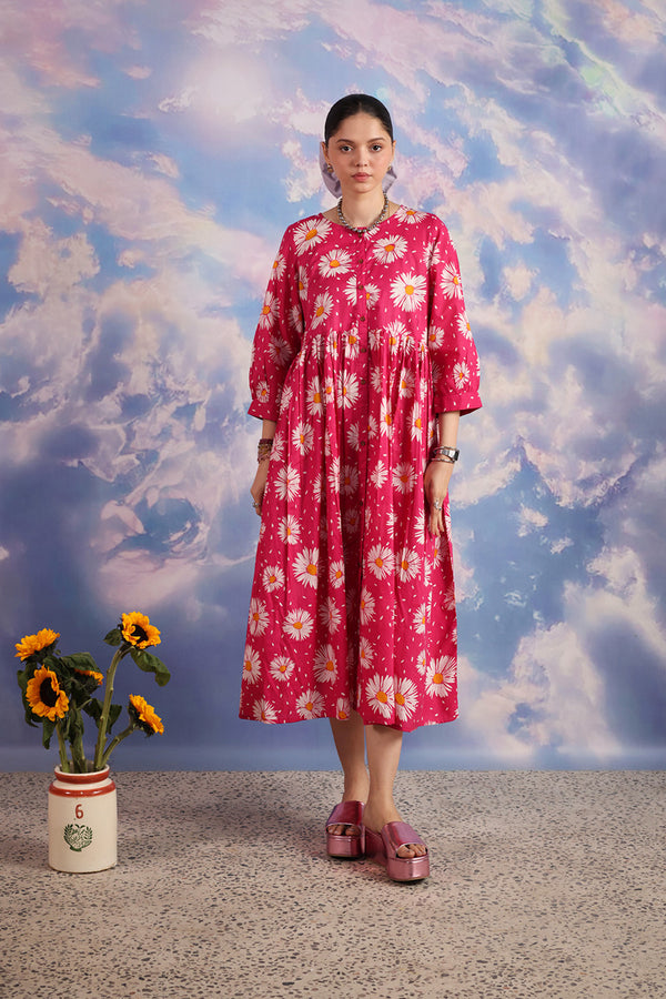 Essence of Pure Sunflowers Frock