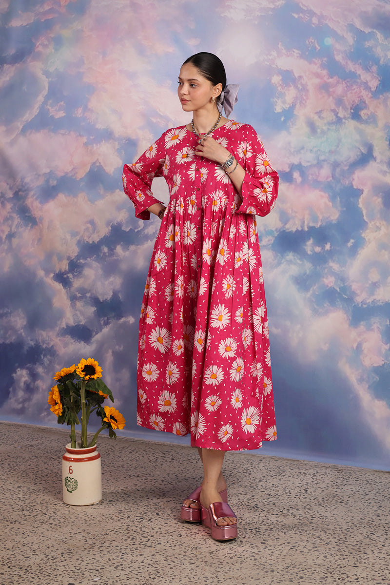 Essence of Pure Sunflowers Frock