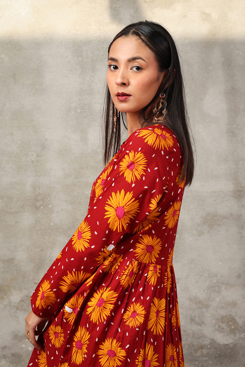 Sunflowers Scape Frock