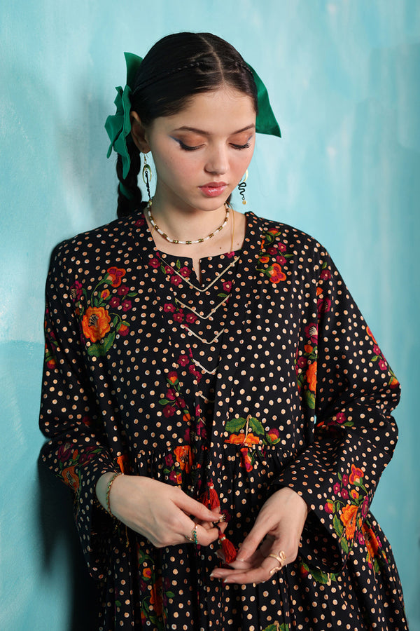 Serene Folk Garden Kurta