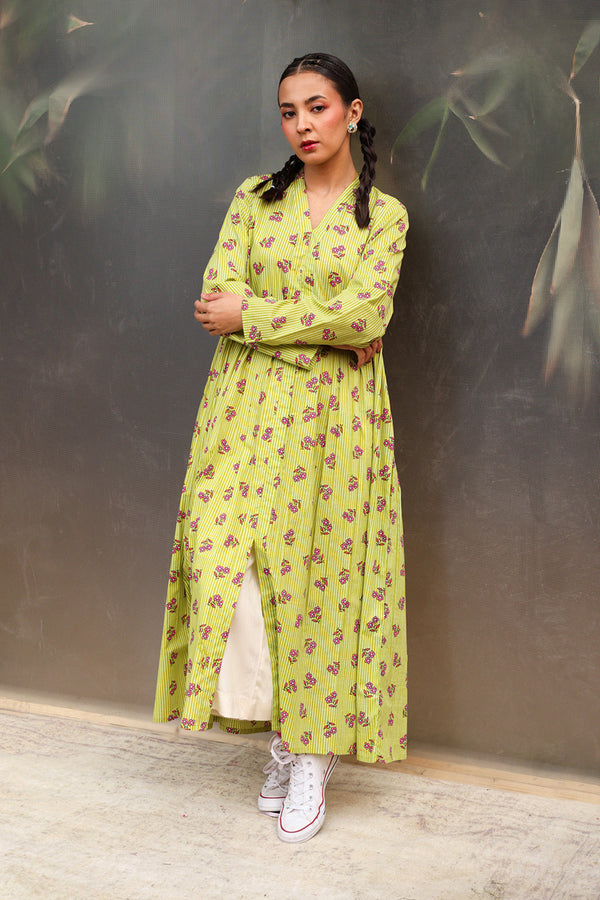 Phool Patti Flared Dress