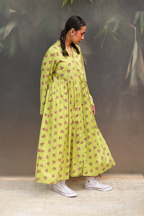 Phool Patti Flared Dress