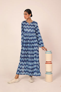 Shibori Mukaish Frock