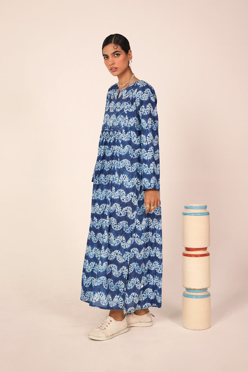 Shibori Mukaish Frock