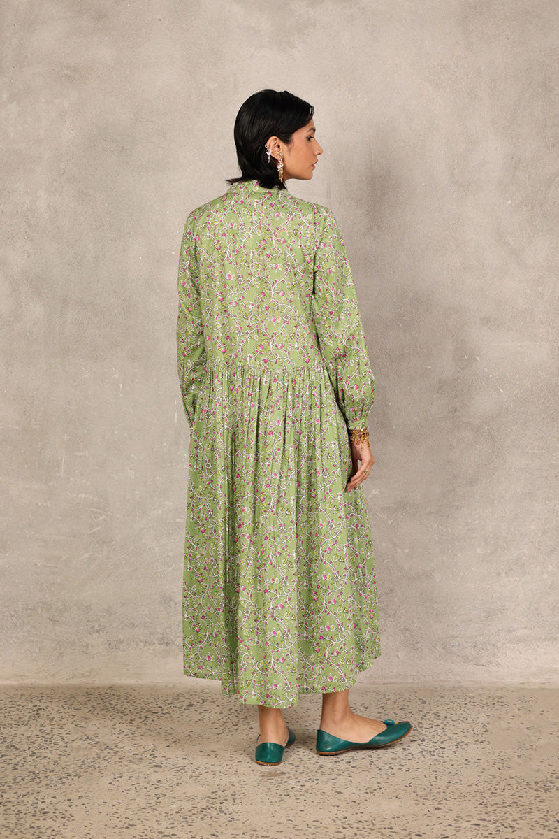 Kalamkari Baagh Button-Down Kurta