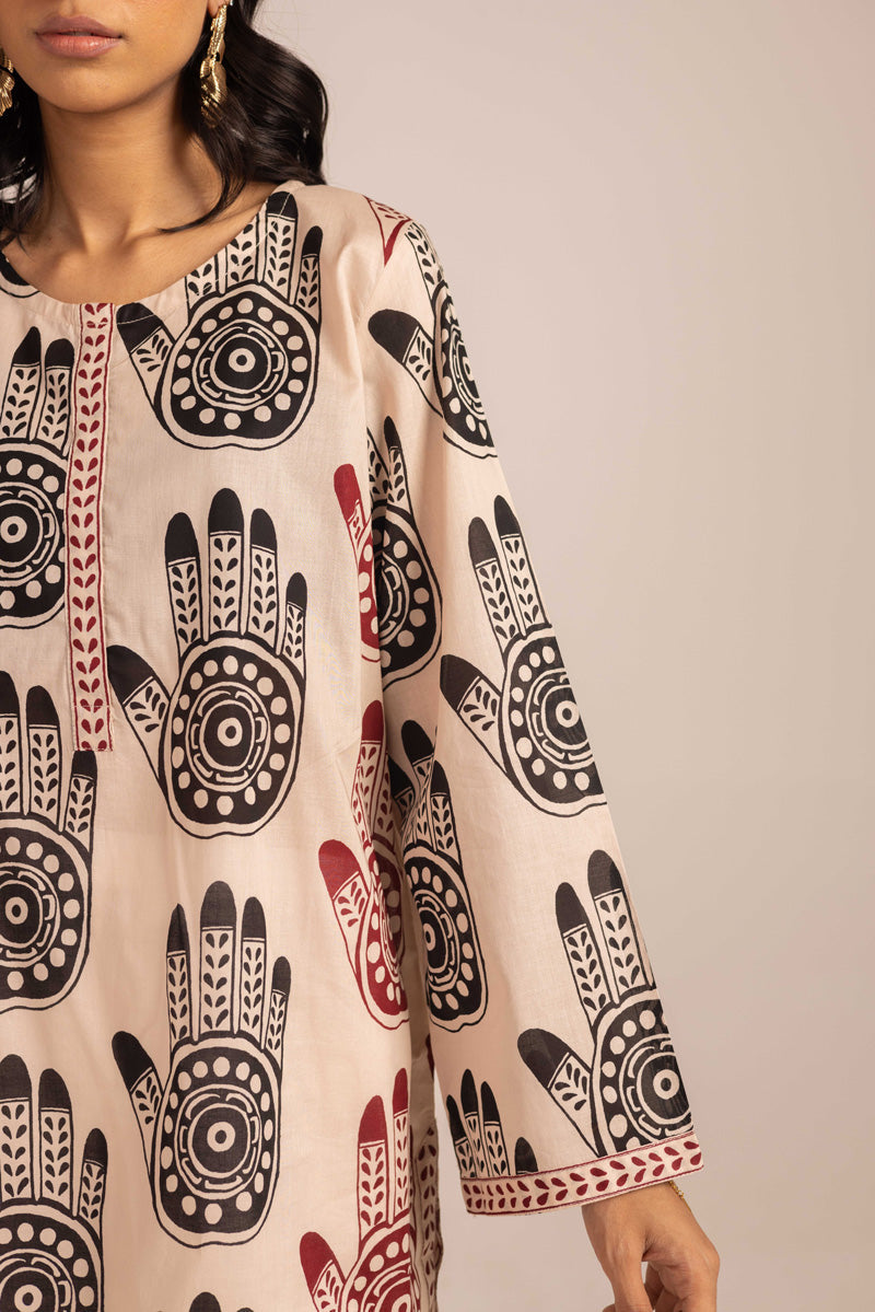 Mehndi chaap Kurta