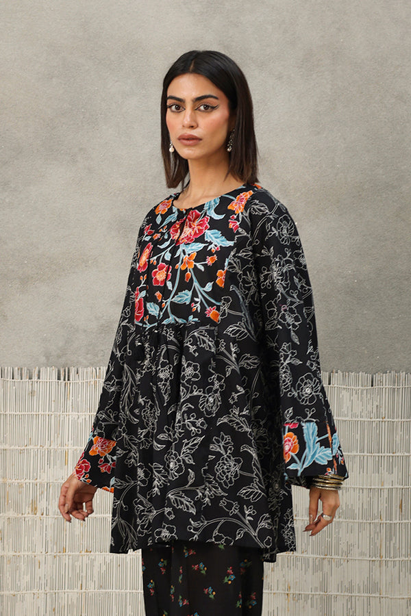 Chintz Garden Flare Peplum