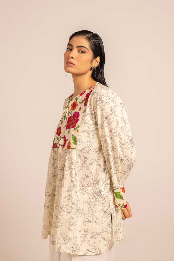 Chintz Garden Flare Peplum