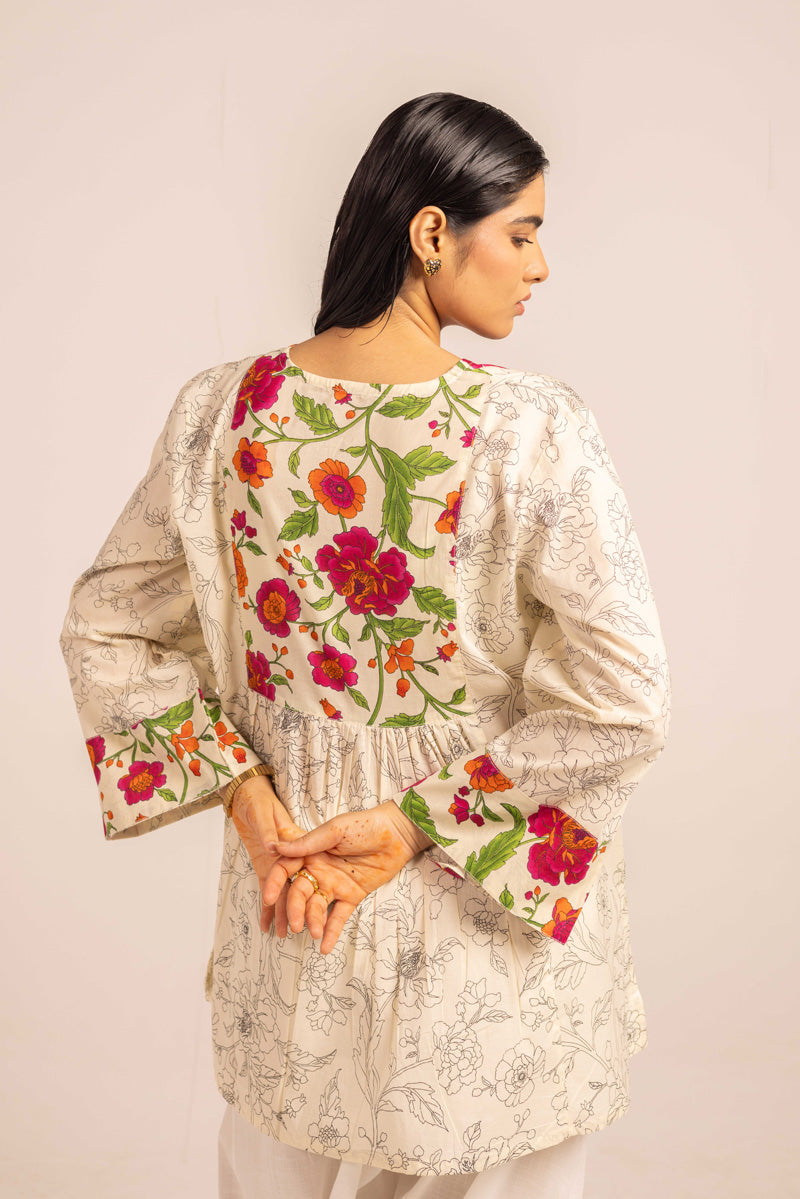 Chintz Garden Flare Peplum